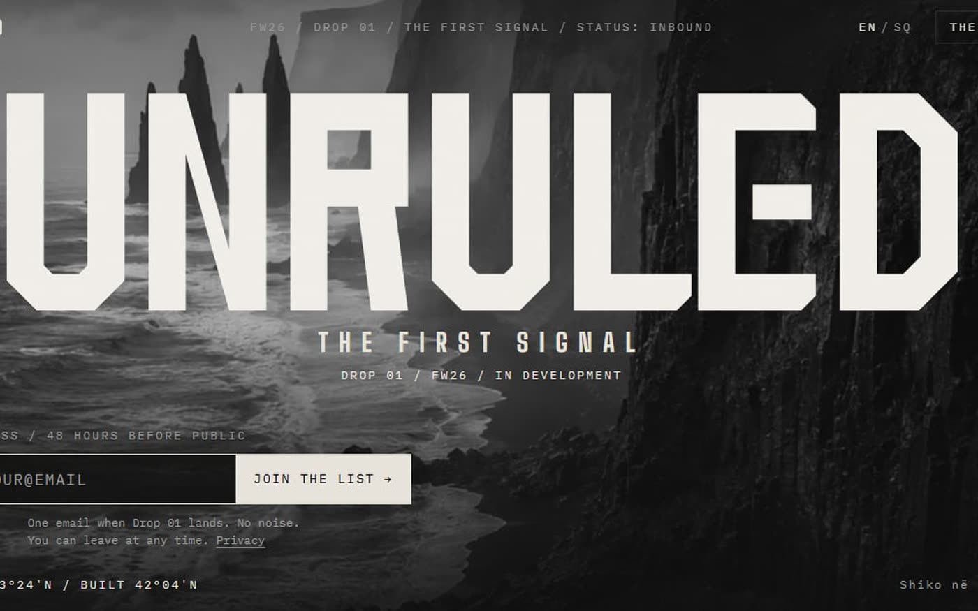 The UNRULED site